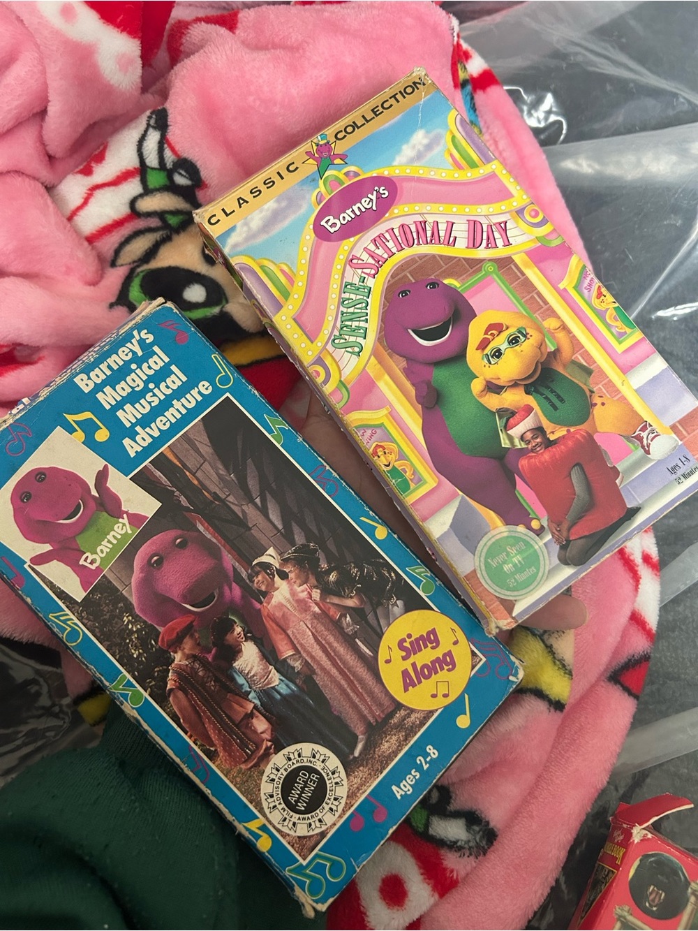 Barney’s VHS Set – Pink and Purple Barneys New York Collection